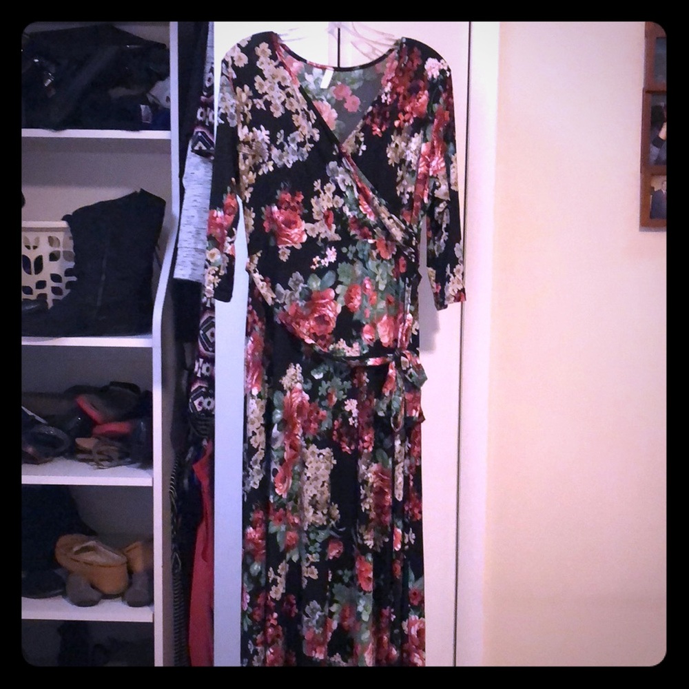 floral maternity dress